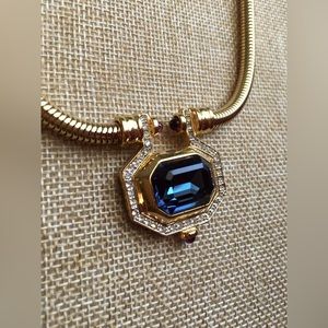 Joan Rivers Sapphire Chocker Necklace